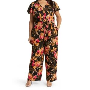 Maggy London Vibrant Floral Jumpsuit